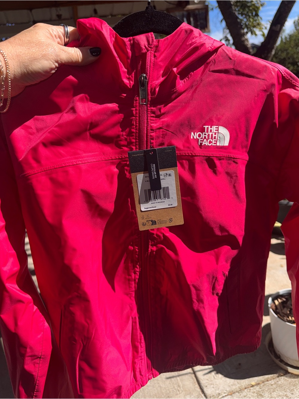 The North Face Kids Pink Hooded Jacket